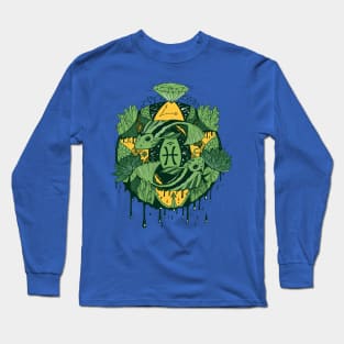 Forrest Green Mystic Pisces Motion Long Sleeve T-Shirt